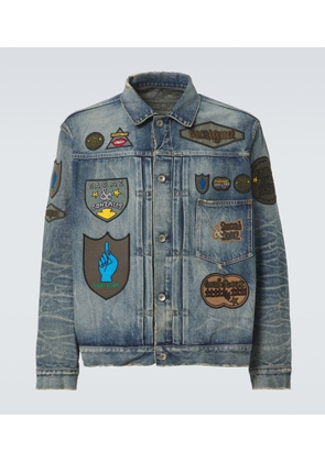 Sacai x Mark Gonzales denim jacket