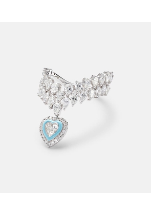 Kamyen Heart Of The Ocean 18kt white gold ring with diamonds