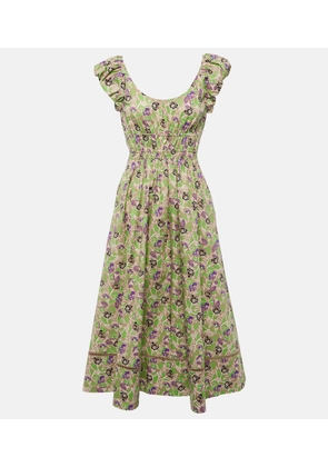 Tory Burch Floral cotton midi dress