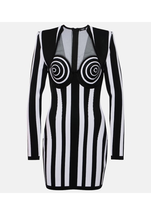 Balmain Striped minidress
