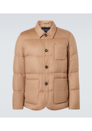 Herno Camel hair down jacket