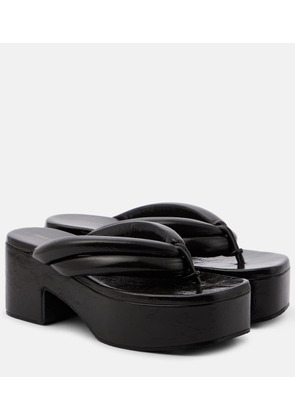 Dries Van Noten Leather platform sandals