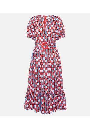 Diane von Furstenberg Lindy printed cotton-blend midi dress