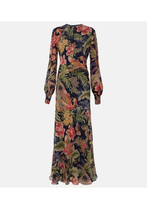 Etro Floral silk chiffon gown