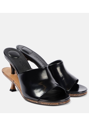 Jacquemus Les Doubles patent leather mules
