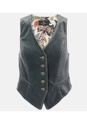 Etro Velvet vest