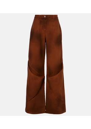 The Attico Oversized wide-leg jeans