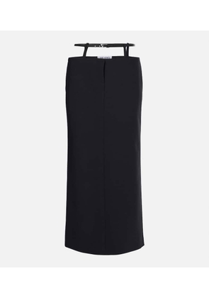 The Attico Cutout midi skirt
