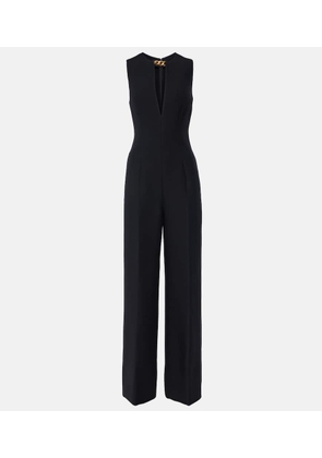 Stella McCartney Chain-detail wool and silk jumpsuit