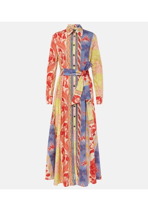 Etro Printed cotton-blend shirt dress