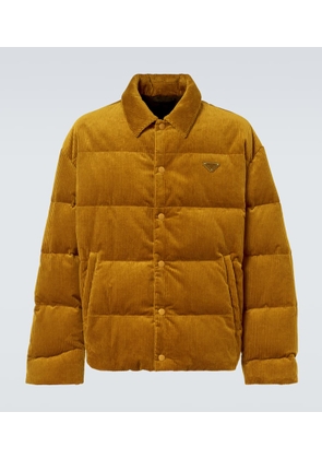 Prada Cotton corduroy puffer jacket