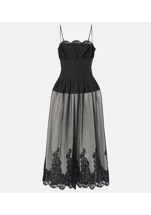 Simkhai Katelyn cotton-blend lace midi dress
