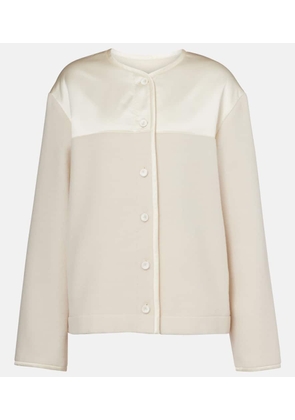 Jil Sander Satin-trimmed virgin wool jacket