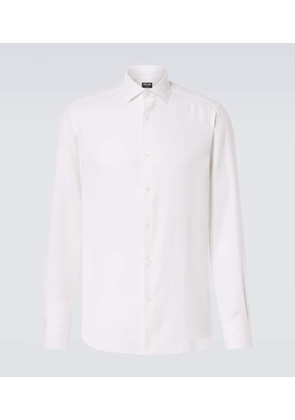 Zegna Cashco cotton and cashmere shirt