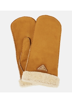 Prada Shearling mittens