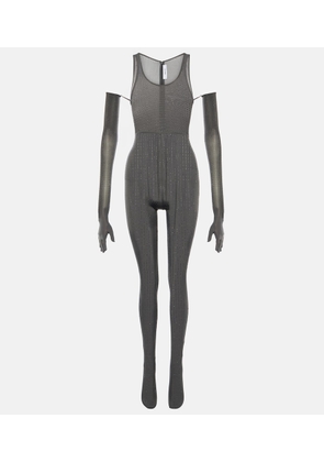 Alex Perry Crystal-embellished jersey catsuit