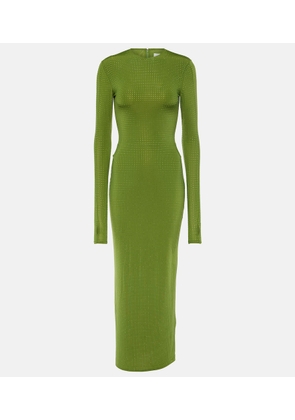 Alex Perry Crystal-embellished jersey maxi dress