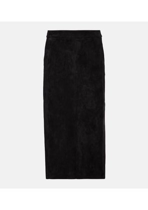 Stouls Taylor suede midi skirt