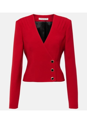 Alessandra Rich Pleated wool blazer