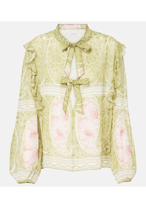 Giambattista Valli Printed silk georgette blouse