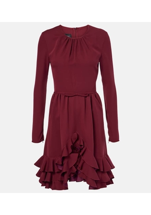 Giambattista Valli Ruffled silk crepe minidress