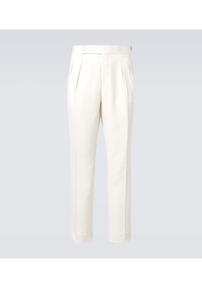 Brunello Cucinelli Silk twill tuxedo pants