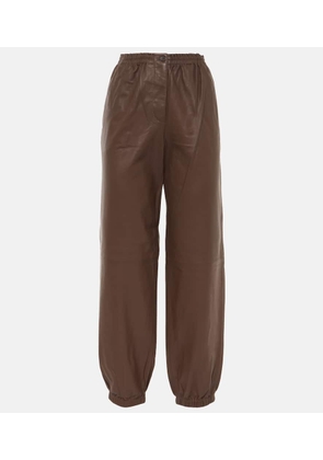 Joseph Leather sweatpants