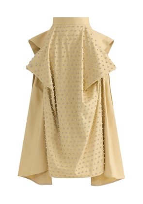 Maticevski Fleur Studded Cotton Maxi Skirt - Moda Operandi