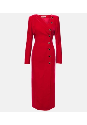 Alessandra Rich Velvet midi dress