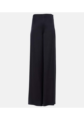 Loro Piana Dresden silk satin wide-leg pants
