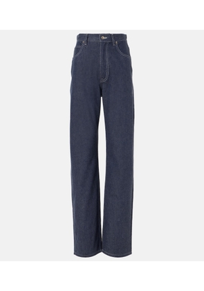 Loro Piana Tye high-rise wide-leg jeans