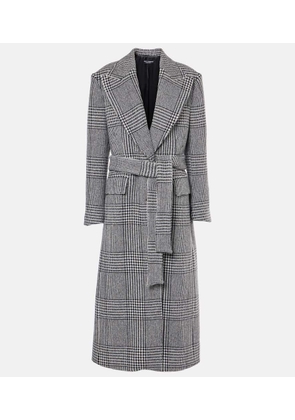 Dolce&Gabbana Houndstooth wool-blend coat