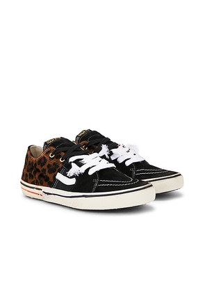 Paul Easterlin Caly Star Low Sneakers in Black & Brown Leo - Black,Brown. Size 41 (also in 42, 43, 44, 45, 46).