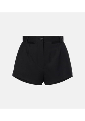 Dolce&Gabbana High-rise wool and silk shorts