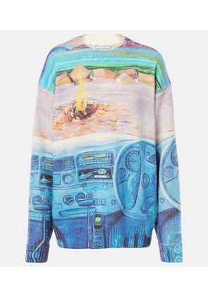 JW Anderson Printed wool-blend sweater