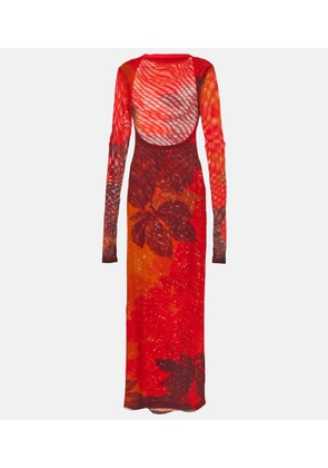 SIR Libertine printed cutout maxi dress