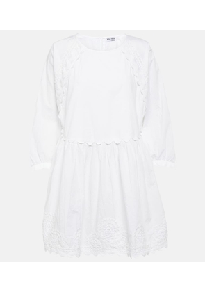 Juliet Dunn Cotton poplin minidress