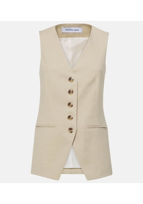Veronica Beard Liff linen-blend vest
