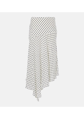Veronica Beard Rosemary polka-dot silk-blend midi skirt