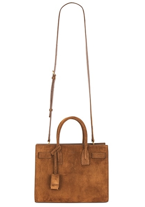 Saint Laurent Sac De Jour Baby Bag in Caramel Cognac - Brown. Size all.