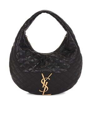 Saint Laurent Icare Hobo Bag in Noir - Black. Size all.