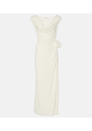 Magda Butrym Floral-applique draped gown