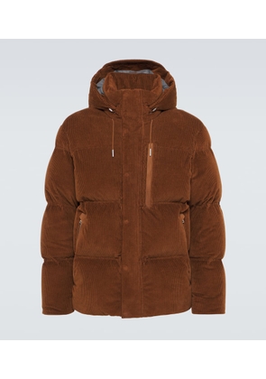 Zegna Cotton and cashmere corduroy down jacket