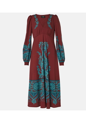 Etro Printed midi dress
