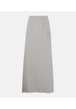 Vetements Molleton cotton-blend maxi skirt