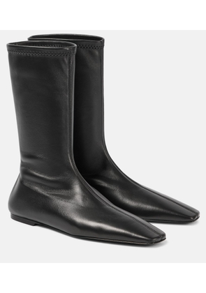 Toteme Sock leather sock boots