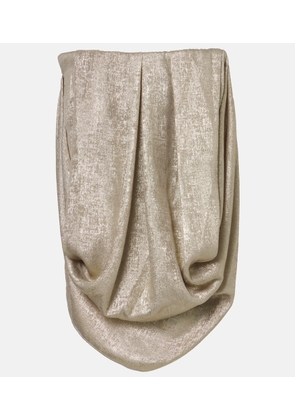 Maticevski Zeal draped lame top