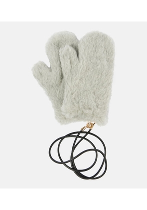 Max Mara Ombrato teddy mittens