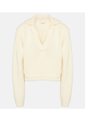 Magda Butrym Cropped cotton-blend polo sweater