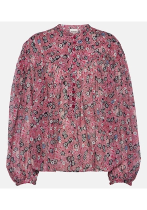 Marant Etoile Salika printed cotton voile blouse
